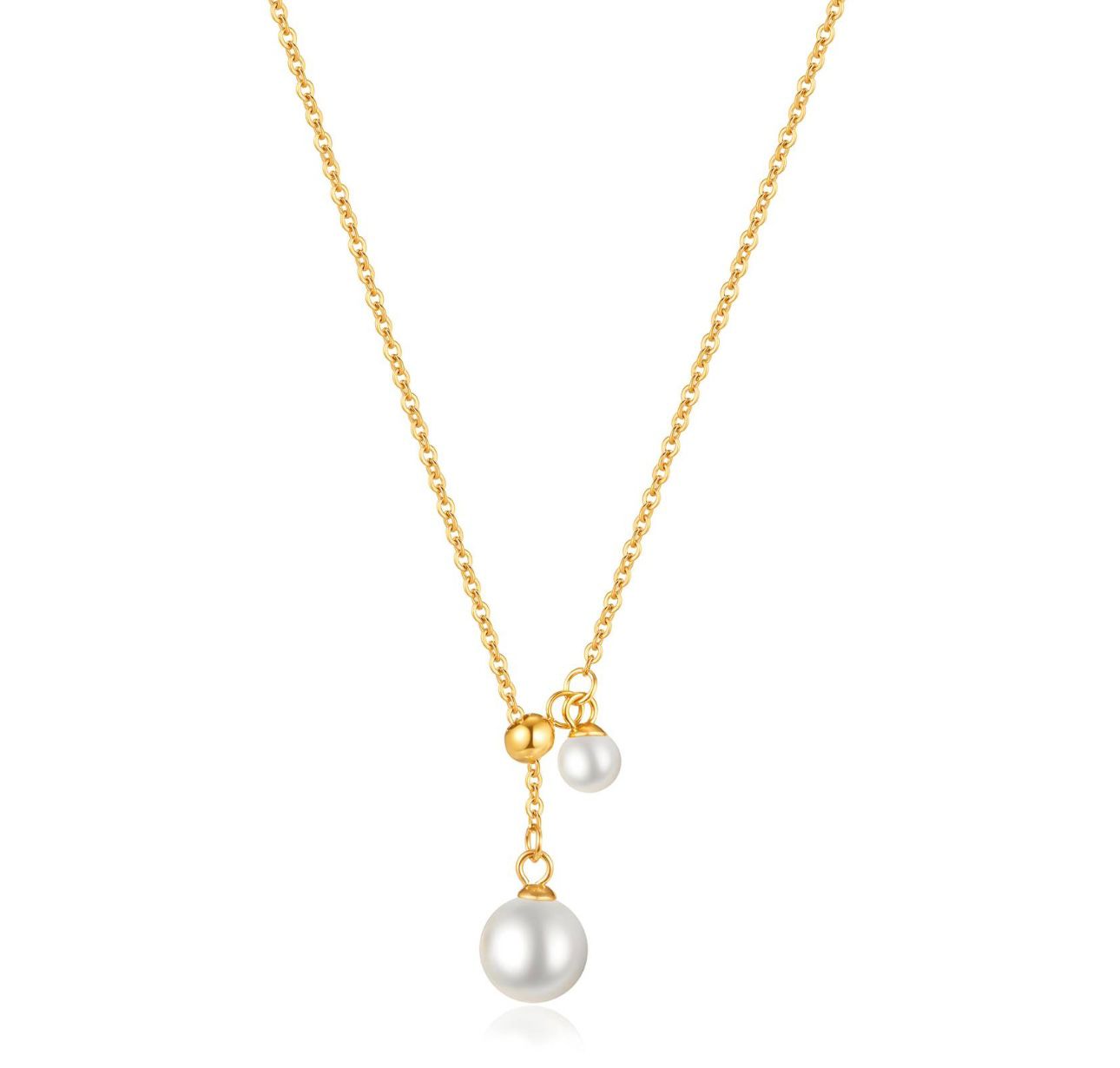 Necklace, 18K Gold Plated Stainless Steel