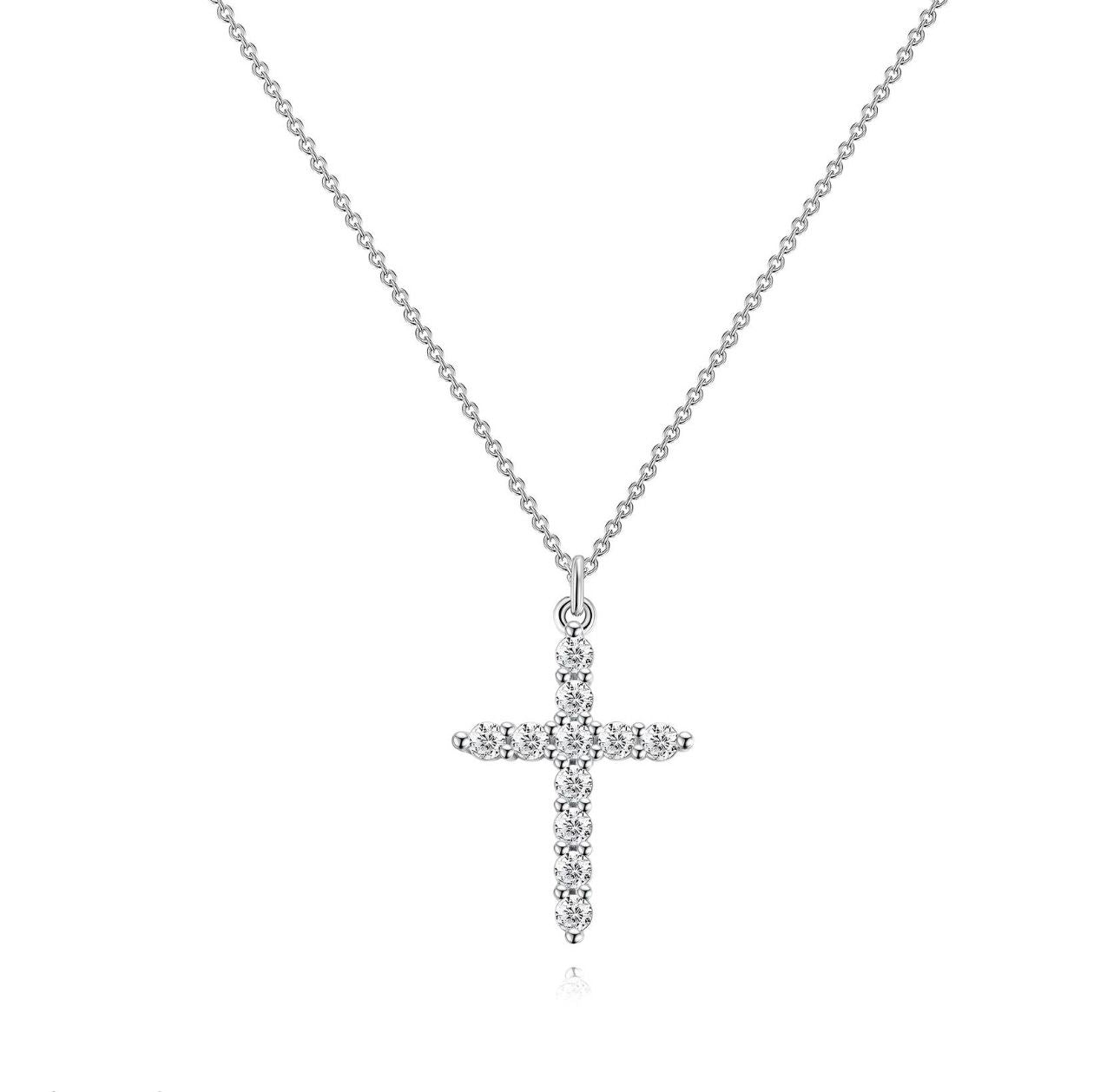 "Crosses" Necklace, Stainless Steel