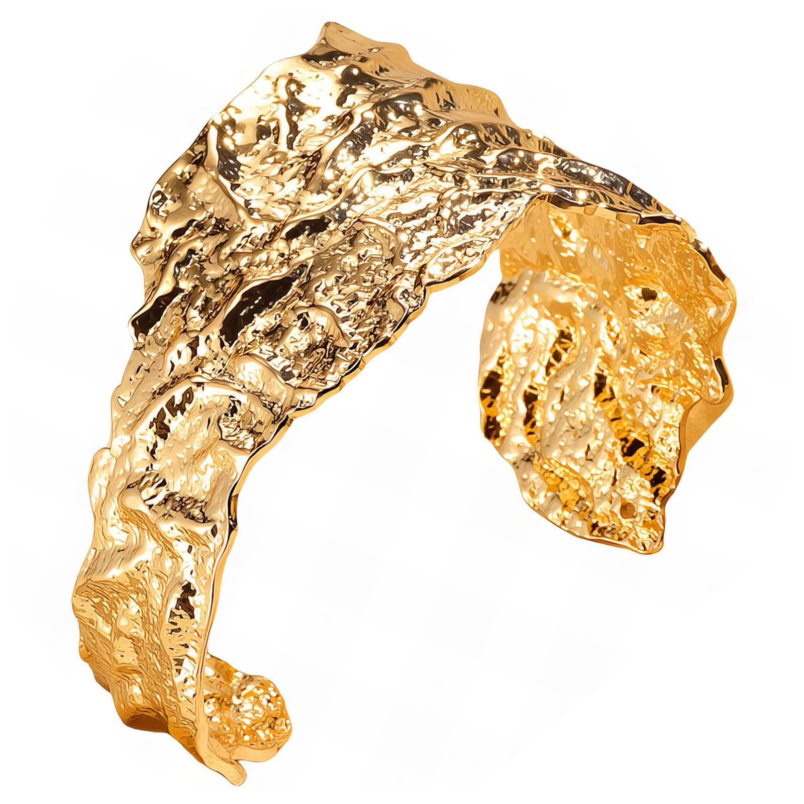 Bracelet, 18K gold plated steel