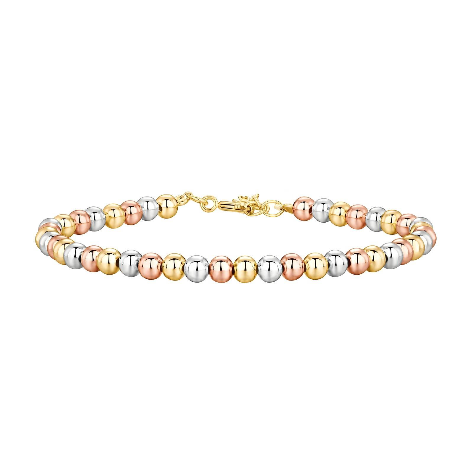 Bracelet, 18K gold plated steel